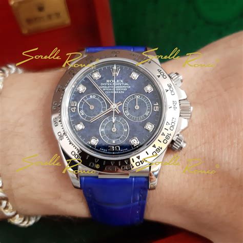 Rolex Daytona in oro bianco con quadrante di diamanti e zaffiro 